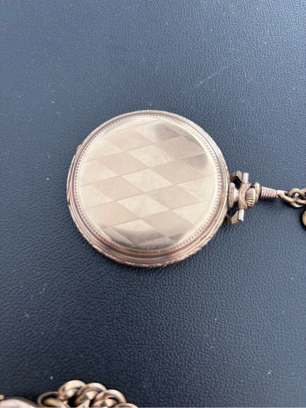 1939 Swiss Sterling Silver Pocket Watch with Gold Vermeil